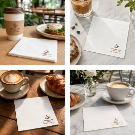 Benutzerdefinierte Unternehmenslogo Cafe Restauran Serviette