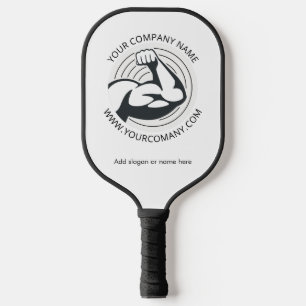 Benutzerdefinierte Unternehmenslogo Firmenwebsite Pickleball Schläger