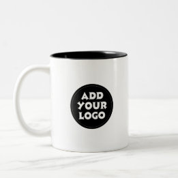 Benutzerdefinierte Unternehmenslogo-QR-Code-Websit Zweifarbige Tasse