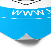 Benutzerdefinierte Unternehmenslogo-Website-Marken Poster (Ecke)