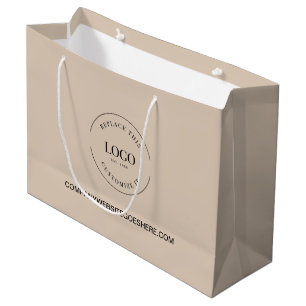 Benutzerdefinierte Unternehmenswebsite Ihr Logo Be Große Geschenktüte