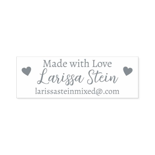 Benutzerdefinierte Unterschrift mit Liebe Permastempel (Design)