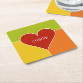 Benutzerdefinierte Untersetzer für das Herzmuster (angewinkelt)