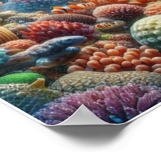 Benutzerdefinierte Unterwasserlebensdauer Poster (Ecke)