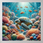 Benutzerdefinierte Unterwasserlebensdauer Poster (Vorne)