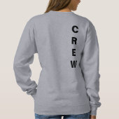 Benutzerdefinierte Upload-Add-Logo-Frauen Grundleg Sweatshirt (Rückseite)