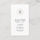 Benutzerdefinierte Upload Ihres Firmenlogos hier V Visitenkarte (Rückseite)