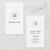 Benutzerdefinierte Upload Ihres Firmenlogos hier V Visitenkarte (Vorne/Hinten)