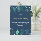 Benutzerdefinierte Urlaubskarte | Elegante Weihnac RSVP Karte (Stehend Vorderseite)