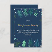 Benutzerdefinierte Urlaubskarte | Elegante Weihnac RSVP Karte (Vorne/Hinten)