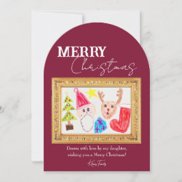 Benutzerdefinierte Urlaubskarte mit den Kunstwerke Einladung