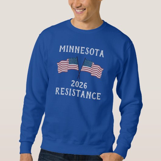 Benutzerdefinierte USA-Flagge Widerstand Sweatshirt (Vorderseite)