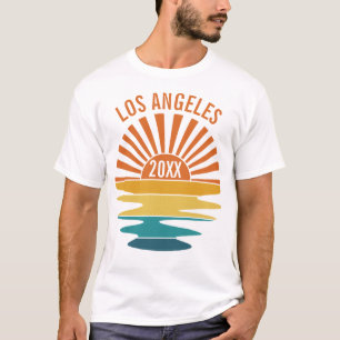 Benutzerdefinierte USA-Stadt-Staat-Geografie Retro T-Shirt