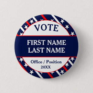 Benutzerdefinierte USA-Wahlkampagne Button