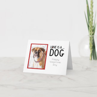 Benutzerdefinierte Valentinskarten - Hundegruß Karte
