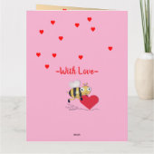 Benutzerdefinierte Valentinstag-Karte für Personal Karte (Rückseite)