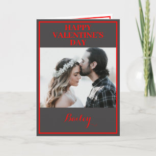 Benutzerdefinierte Valentinstag-Karte mit zwei Fot Karte