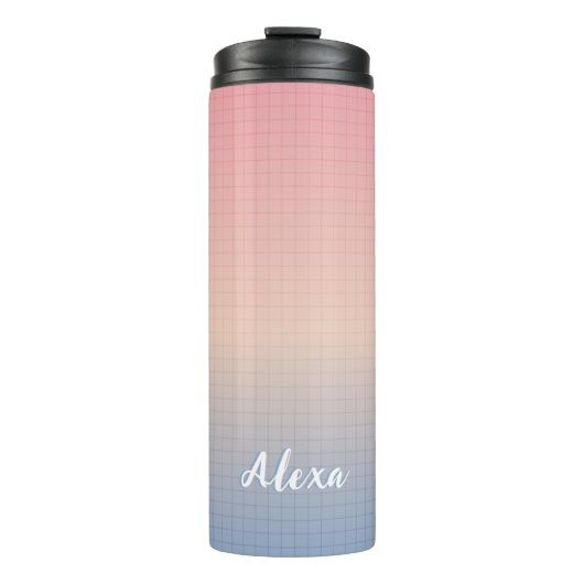 Benutzerdefinierte Vaporwave Thermosbecher (Vorderseite)