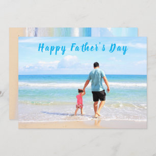 Benutzerdefinierte Vater Foto Vatertagskarte mit T