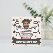 Benutzerdefinierte Vater-Fotokarte Feiertagskarte (Stehend Vorderseite)