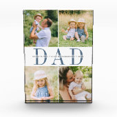 Benutzerdefinierte Vater-Kids Fotoblock (Vorderseite)