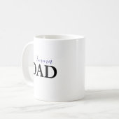 Benutzerdefinierte Vater-Tasse mit Kindername Kaffeetasse (Vorderseite Links)