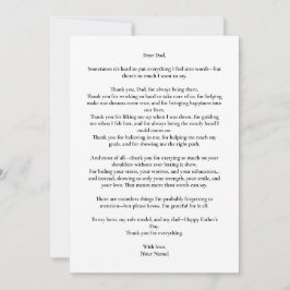 Benutzerdefinierte Vatertag-Foto-Karte Einladung