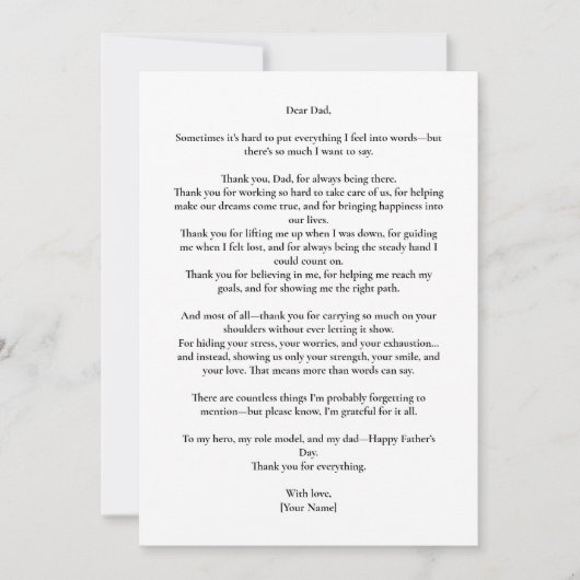 Benutzerdefinierte Vatertag-Foto-Karte Einladung (Vorderseite)