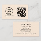 Benutzerdefinierte Verbindung mit QR-Code von uns  Visitenkarte (Vorne/Hinten)