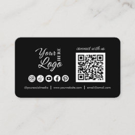 Benutzerdefinierte Verbindung mit uns Social Media Visitenkarte