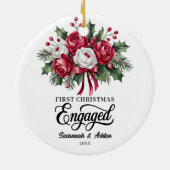 Benutzerdefinierte Verlobung, Sake, Verlobung Keramik Ornament (Hinten)