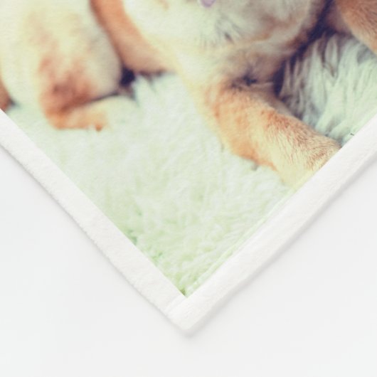 Benutzerdefinierte vertikale Foto-Collage Fleecedecke (Ecke)