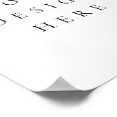 Benutzerdefinierte vertikale (Portrait) Poster (Ecke)