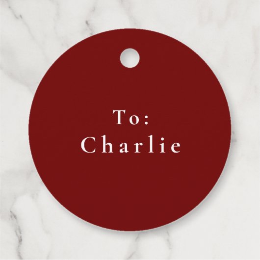 Benutzerdefinierte Verzauberungsmarken für Weihnac Geschenkanhänger (Rückseite)