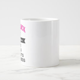 Benutzerdefinierte Viel Glück-Tasse, Christliche M Jumbo-Tasse