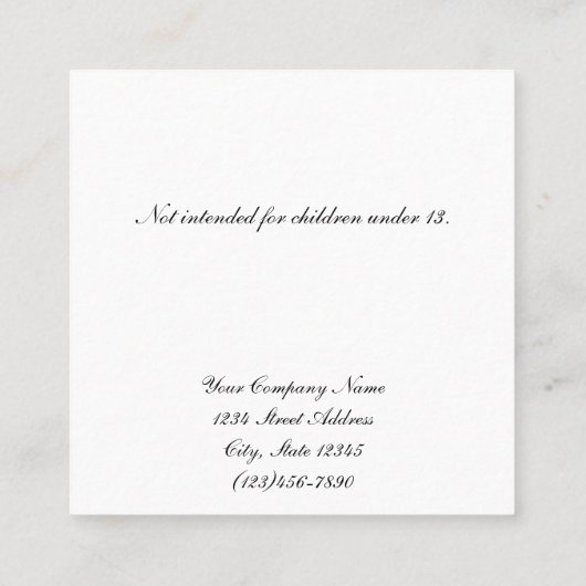 Benutzerdefinierte Viktorianische Vintage Ohrring- Terminkarte (Rückseite)