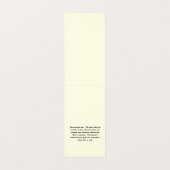 Benutzerdefinierte Vintag Bird Tent DIY Ohrensicht Visitenkarten (Innenseite Aufgefaltet)