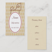 Benutzerdefinierte Vintage antike signierte Visite Visitenkarte (Vorne/Hinten)