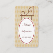 Benutzerdefinierte Vintage antike signierte Visite Visitenkarte (Vorderseite)