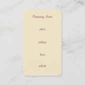 Benutzerdefinierte Vintage antike signierte Visite Visitenkarte (Rückseite)