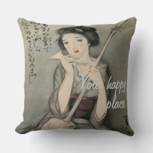 Benutzerdefinierte Vintage-Ästhetik Japan Kimono-I Kissen