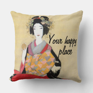 Benutzerdefinierte Vintage-Ästhetik Japan Kimono-I Kissen