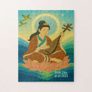 Benutzerdefinierte Vintage-Ästhetik Japan Kimono-I Puzzle