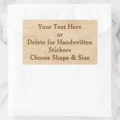 Benutzerdefinierte Vintage Aufkleber oder Blankauf (Tasche)