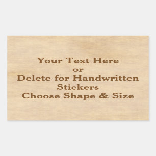 Benutzerdefinierte Vintage Aufkleber oder Blankauf