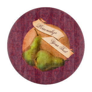 Benutzerdefinierte Vintage-Birnen Retro-Frucht Old Schneidebrett