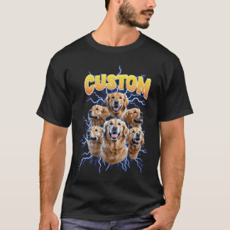 Benutzerdefinierte Vintage-Bootleg-Haustierfamilie T-Shirt