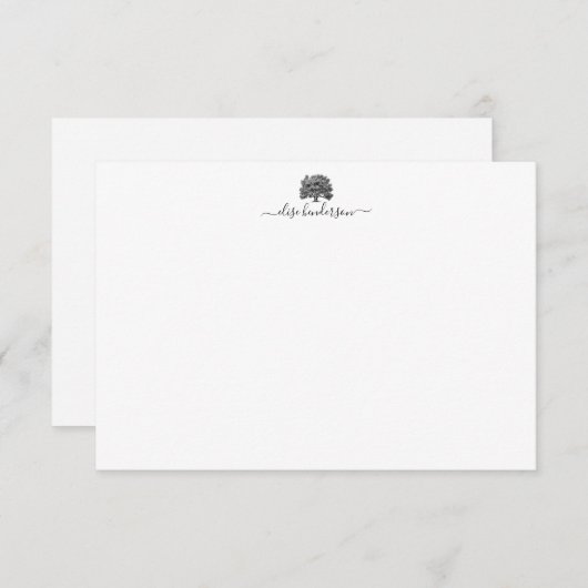 Benutzerdefinierte Vintage botanische Tretnotizkar Mitteilungskarte (Vorne/Hinten)