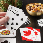 Benutzerdefinierte Vintage Candian-Flagge, die Kar Spielkarten (In Situ)