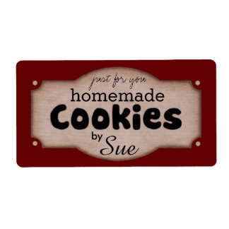 Benutzerdefinierte Vintage Cookies, die Labels geb